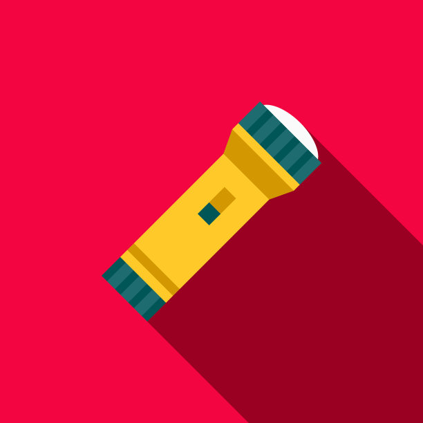 手电筒平面设计家居改善图标图片下载