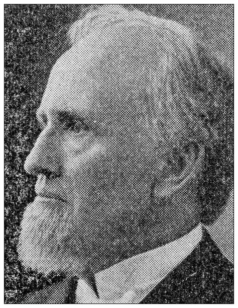 著名人物的古董肖像:S A达文波特图片下载