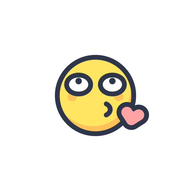 表情符号可爱的平面设计图片下载