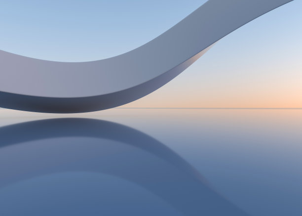 抽象的混凝土建筑背景。三维渲染图片下载