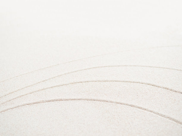 禅宗花园白沙背景，线条抽象纹理图案日本波浪水疗自然，俯视图符号和谐平静日本简单放松平衡健康冥想图片下载