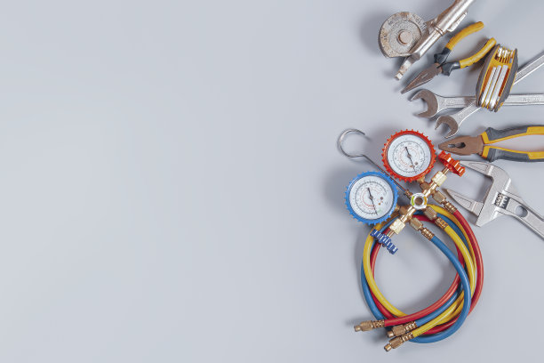 空调维修保养工具。图片下载