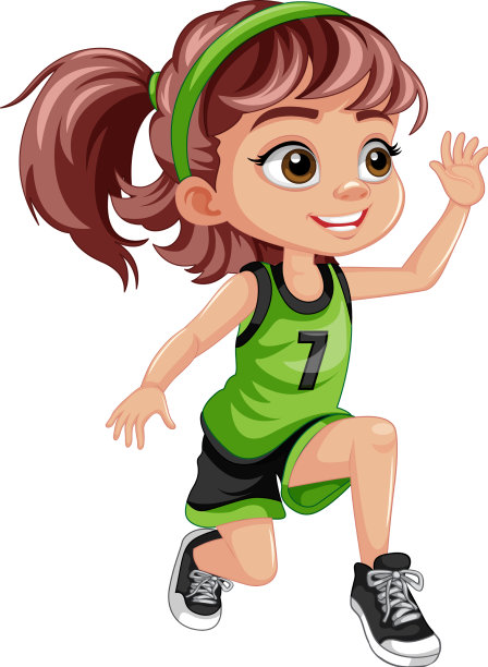 穿篮球服的女孩图片下载