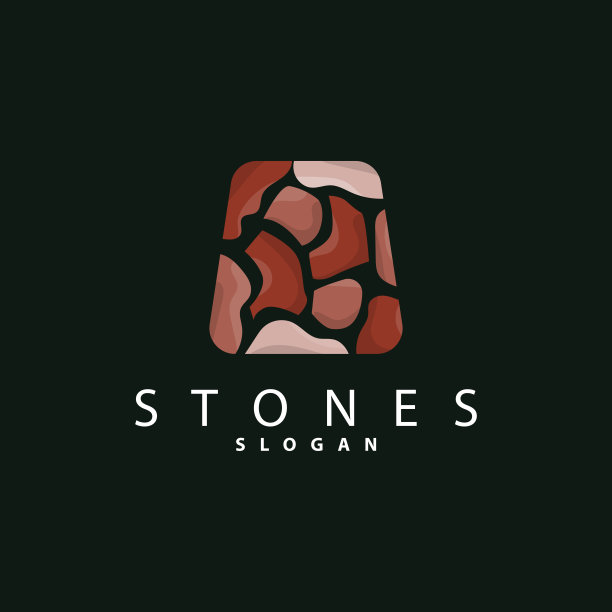 砖石符号，高级优雅的设计，矢量壁纸石头房子，图标插图设计图片下载