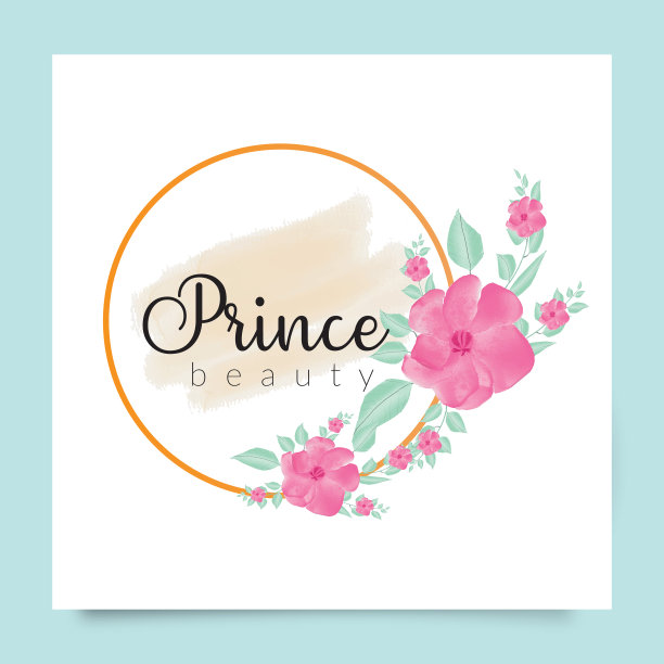 水彩粉红色木兰花框架图片下载