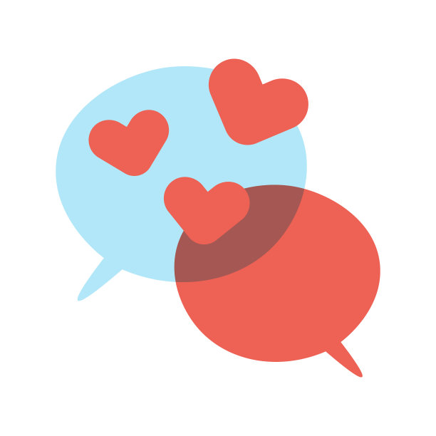 言语气泡心脏形状图片下载