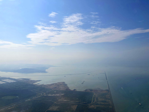 填海鸟瞰图图片下载