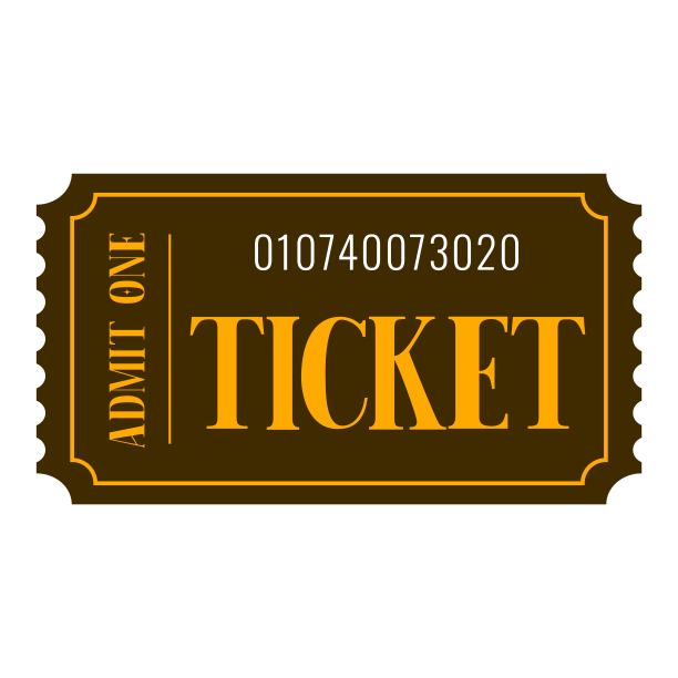 孤立棕矢量票图片下载