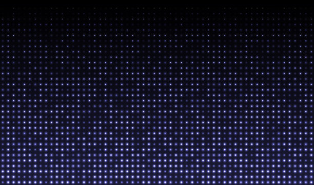 矢量Led屏幕。电视的纹理。像素的背景。液晶显示器。数字显示。蓝色电视视频墙。电子二极管效应。投影网格模板与点。故障，bug，像素图片下载