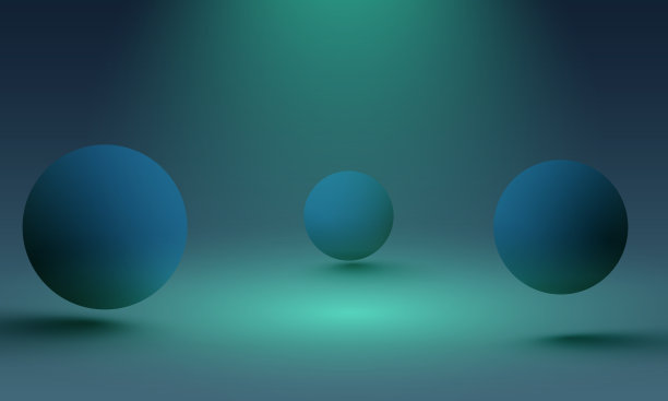 矢量三维球体。矢量插图。矢量插图的三维彩色球体，飞行的球体，抽象的三维图形，空间与球体，三维物体图片下载