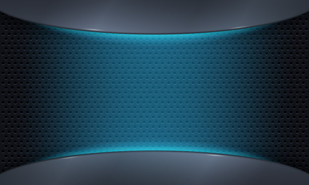 碳纤维纹理背景，新技术抽象，矢量插图。六边形暗背景。黑色蜂窝状抽象金属网格图案技术壁纸与灯光斑点图片下载