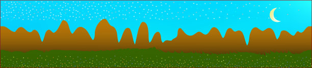 蔚蓝的天空和群山的景观图片下载