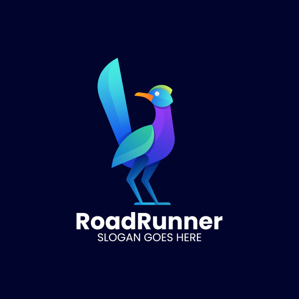 矢量插图道路跑步者渐变彩色风格图片下载