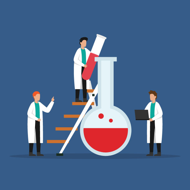 科学研究二维矢量图片下载