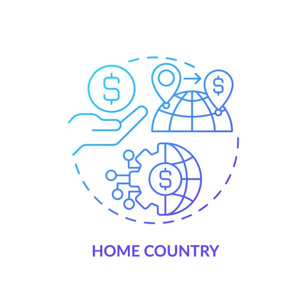 线性母国图标FDI概念图片下载