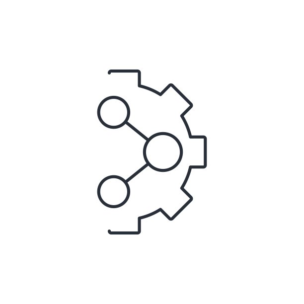 互联技术业务解决方案。矢量线性图标隔离在白色背景。图片下载