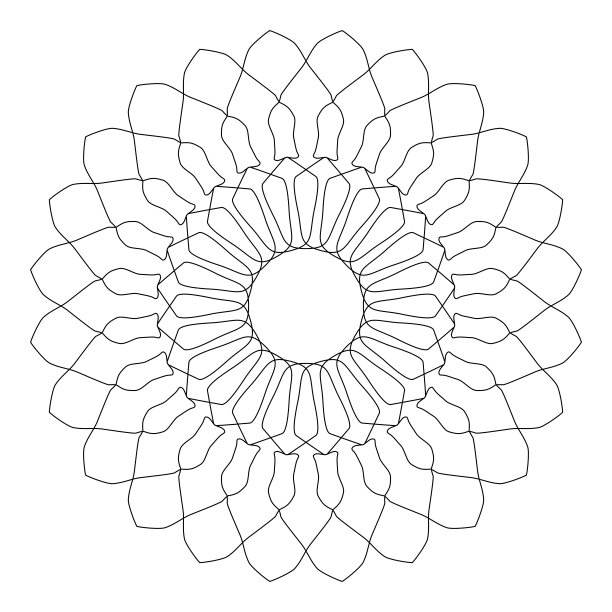 简单的曼陀罗着色图片下载