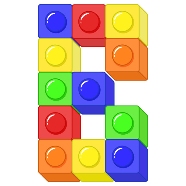 积木字母英语字母B块在着色现代风格绘画图片下载