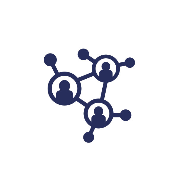 网络，连接人图标上的白色图片下载