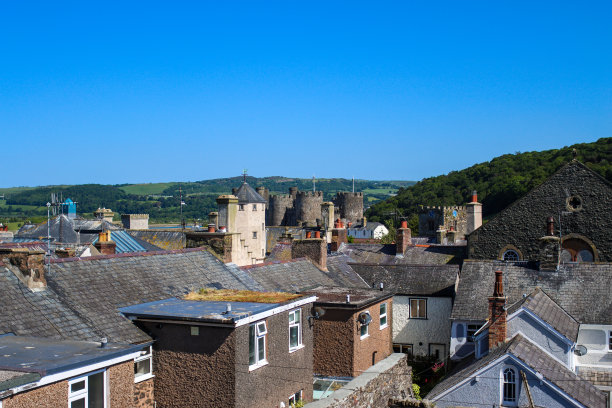 康威城堡和房屋图片下载