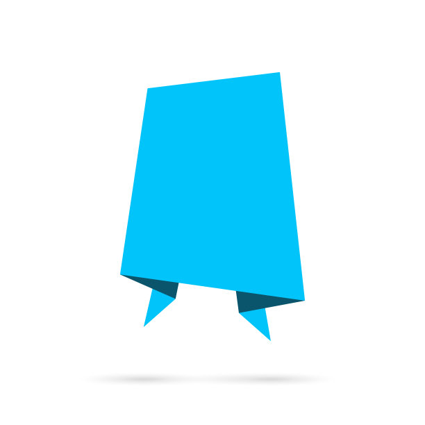 蓝色横幅-白色背景上的设计元素图片下载