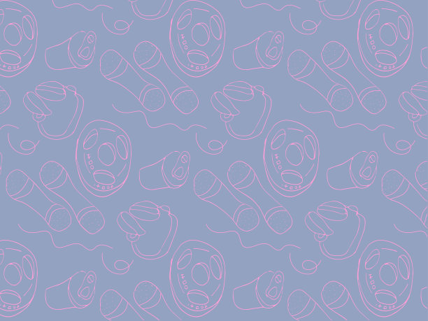 健身房图标涂鸦背景-锻炼模式图片下载