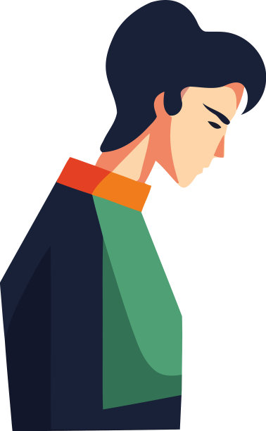 穿着现代服装的人站在侧面图片下载