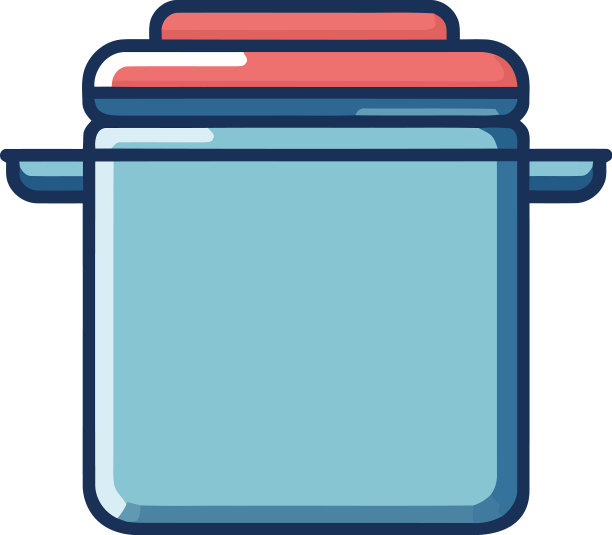 带盖子和手柄的金属烹饪锅图片下载