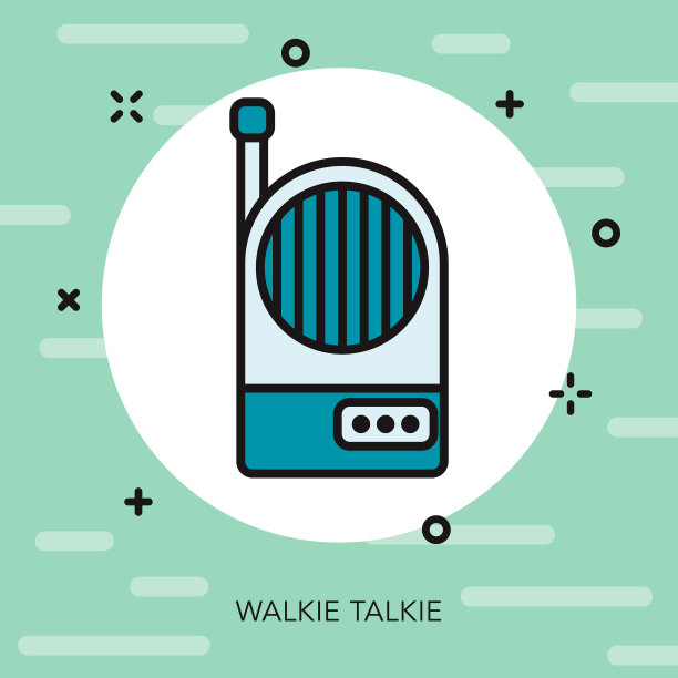 对讲机细线儿童玩具图标图片下载