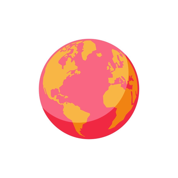 地球极简的设计和颜色图片下载