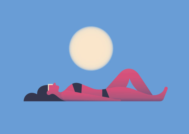 日光浴女人图片下载