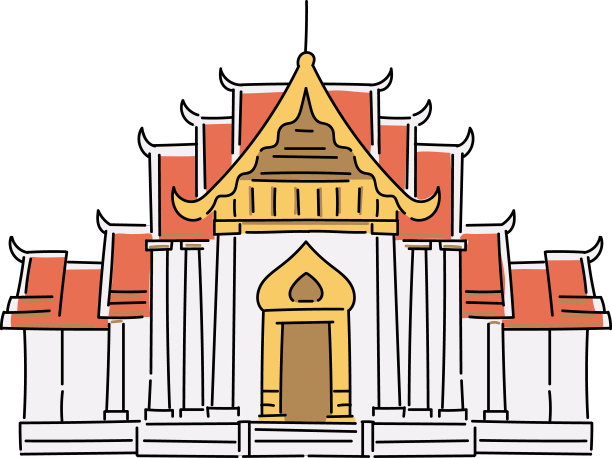 佛教寺庙或宫殿式亚洲宝塔图片下载