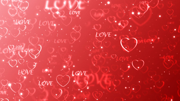 无缝图案与心。浪漫的奶油桃色背景纺织品，壁纸，织物，设计图片下载