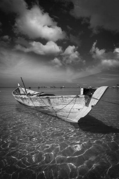 黑白风景照片图片下载