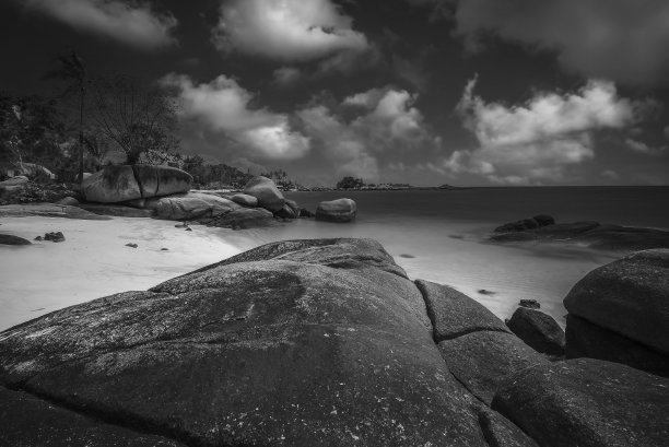 黑白风景照片图片下载