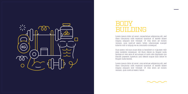 矢量集插图身体建设的概念。线条艺术风格的网页，横幅，海报，印刷等背景设计。矢量插图。图片下载