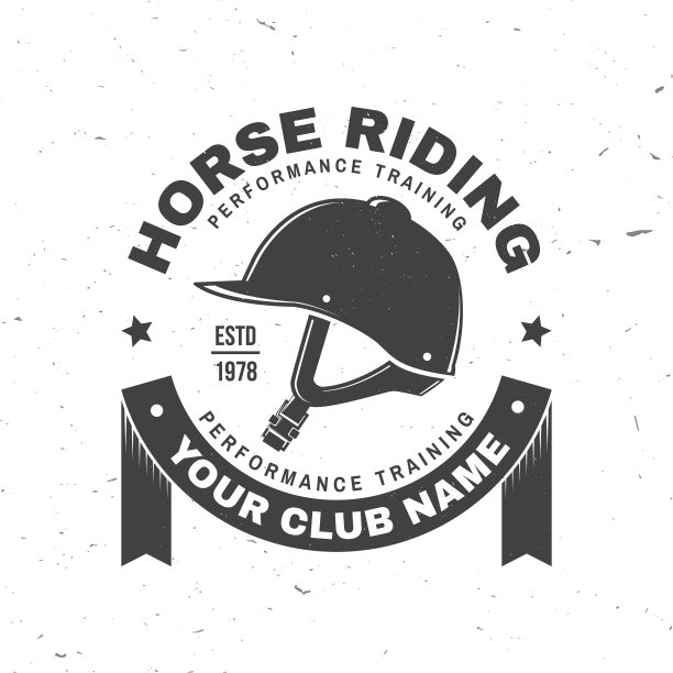 马术运动俱乐部的徽章徽章徽章徽章图片下载