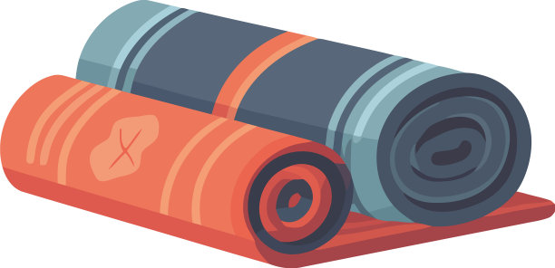 瑜伽标志卷起图片下载