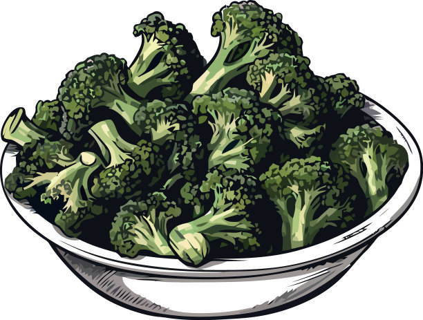 新鲜的有机西兰花是健康的素食餐图片下载