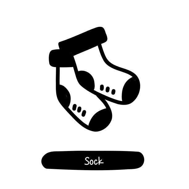 袜子图标。潮流风格矢量插图符号图片下载