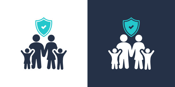 家庭保护图标。固体图标矢量插图。用于网站设计，logo, app，模板，ui等。图片下载
