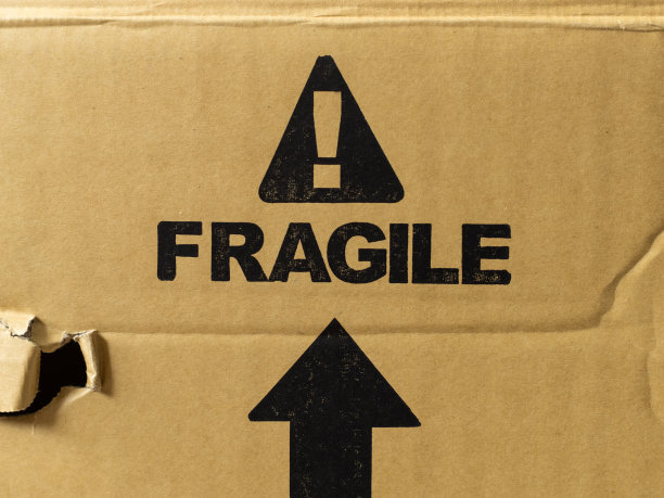 包装上的易碎品标签图片下载