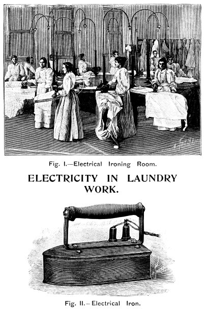 19世纪的熨衣间用电图片下载