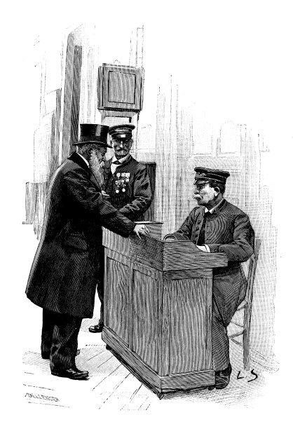 古色古香的形象:Ventes酒店，拍卖行警卫图片下载