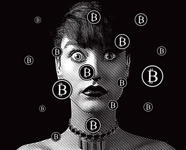 女性加密货币交易员表情焦虑图片下载