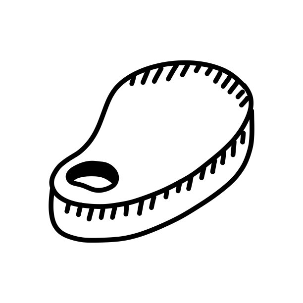 肉手绘制图标，涂鸦风格矢量插图图片下载