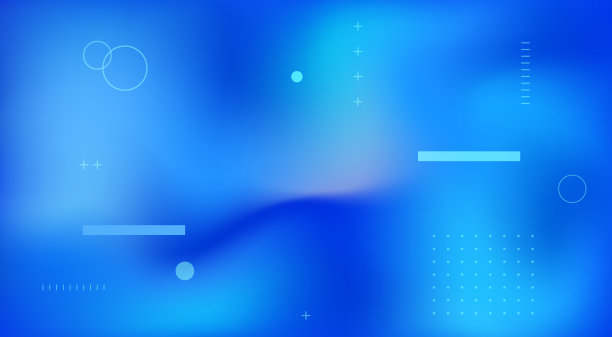 模糊彩色梯度抽象背景设计与几何形状元素设计图片下载