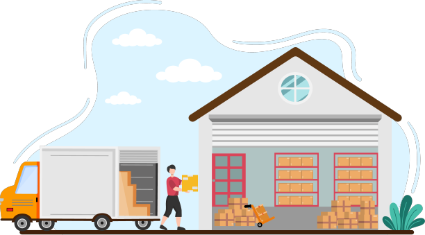 货物运输用集装箱物流配送图片下载