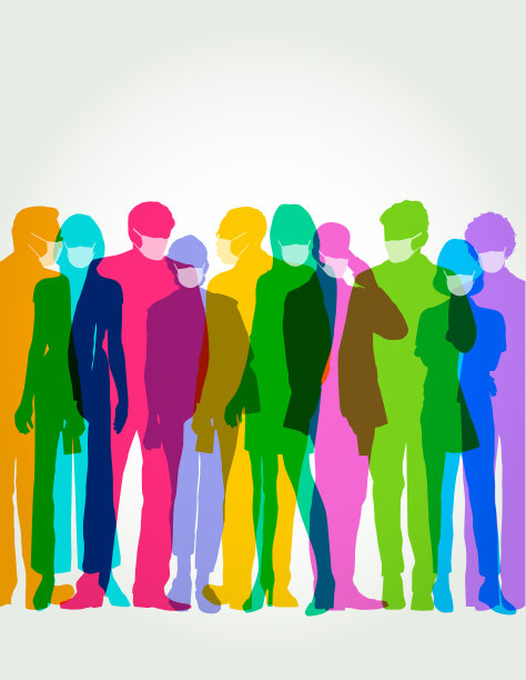 戴着防护口罩的商务人士图片下载