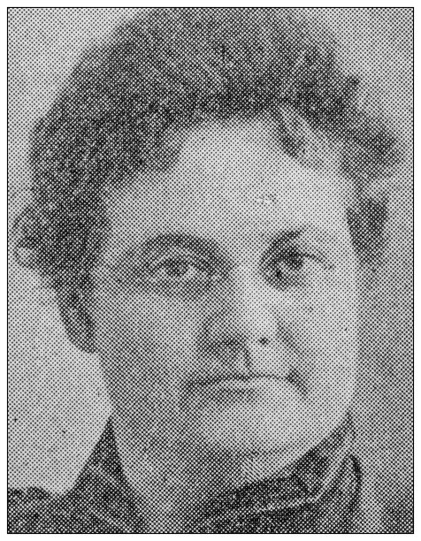 著名人物的古董肖像:安托瓦内特·达金·利奇图片下载